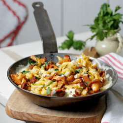 Spätzle-pfifferling-gröstl