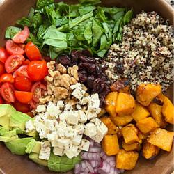 Roasted Pumpkin, Quinoa And Walnut Salad