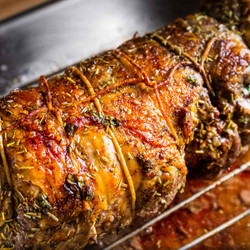 Roasted Boneless Leg Of Lamb With Rosemary And Garlic