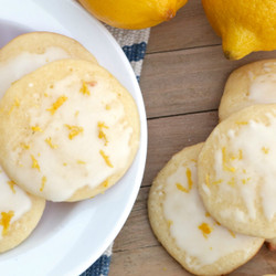 Glazed Lemon Pound Cake Cookies