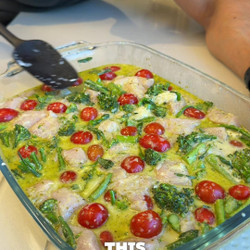 Super Simple High Protein Chicken Pesto And Rice