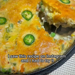 Cheddar Jalapeño Cornbread Chicken Pot Pie