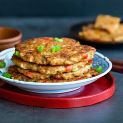 Asian Tofu Vegetable Pancakes