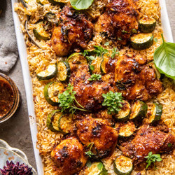 One Pan Chipotle Honey Chicken And Rice