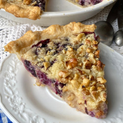 Sour Cream Blueberry or Strawberry Cream Pie