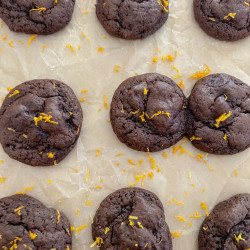 Gooey Chocolate Orange Cookies