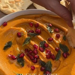 Sweet &amp; Spicy Sweet Potato White Bean Dip