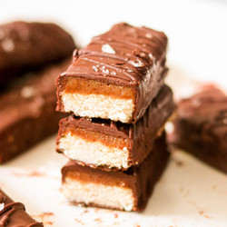 Homemade Twix Bars Recipe (paleo, Vegan)