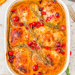 Baked Cranberry Orange Chicken