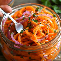 Tangy Pickled Carrot Salad