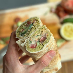 Smash Falafel Wrap With Chickpeas
