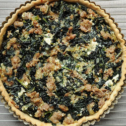 Sausage And Kale Dinner Tart