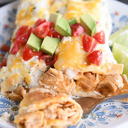 Honey Lime Chicken {or Pork} Enchiladas