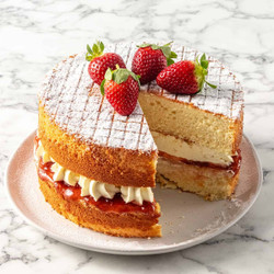 Vanilla Sponge Cake, Step-by-step