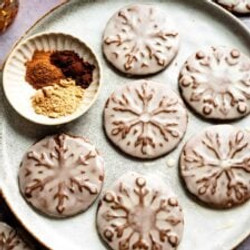 Copy of Bourbon Glazed Gingerbread Cookies