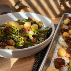 Sheet Pan Gnocchi + Italian Sausage