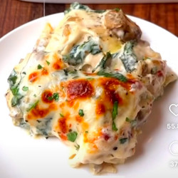 White Lasagna With Greens, Gruyere, And Garlic