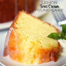 Lemon Sour Cream Pound Cake