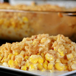 Easy Scalloped Corn Casserole
