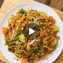 Crispy Red Curry Rice Salad