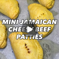 Mini Jamaican Cheesy Beef Patties