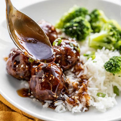 Teriyaki Meatball Bowls