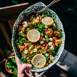 Mediterranean Dense Bean Salad