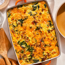 High Protein Cottage Cheese Egg Bake