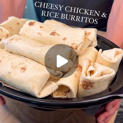 Frozen Cheesy Chicken &amp; Rice Burritos