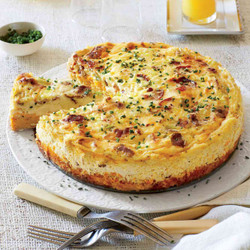 Bacon-and-cheddar Grits Quiche