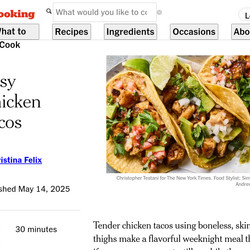 Easy Chicken Tacos