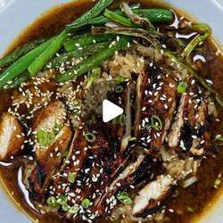 Gochujang Miso Chicken, Rice And Broth