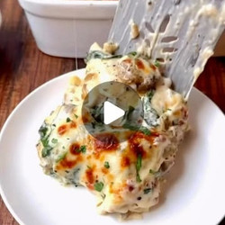 White Lasagna With Greens, Gruyere, &amp; Garlic