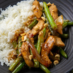 Stir Fried Chicken With Green Beans