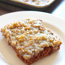 German Chocolate Sheet Cake