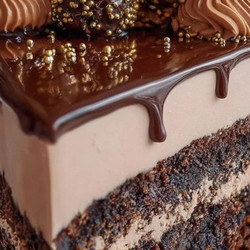 Chocolate Truffle Mousse Cake