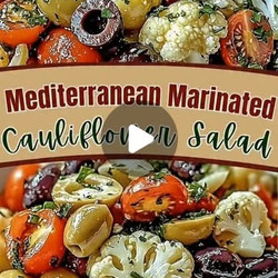 Mediterranean Marinated Cauliflower Salad