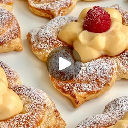 Delicious Vanilla Pastry Flowers
