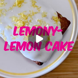 Lemon Cake With Lemon Drizzle Icing