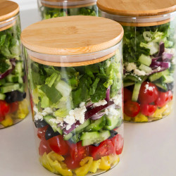 Fattoush Salad Jars