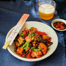 Hot Honey Salmon Traybake | Ashleigh Mogford