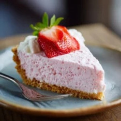 No-bake Strawberry Cream Cheese Pie