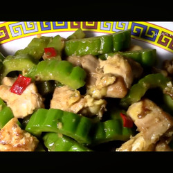 Stir Fry Bitter Melon with Chicken