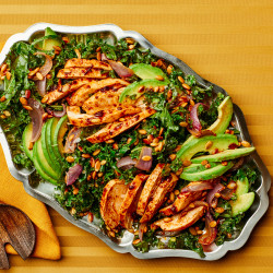 Smoky Chicken And Avocado Kale Salad