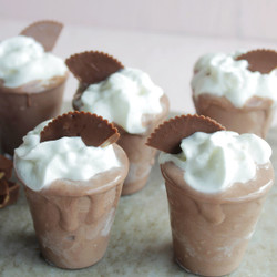 Peanut Butter Whiskey Pudding Shots