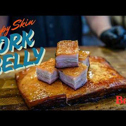 Crispy Skin Pork Belly On The Smoker