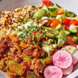 Mediterranean Beef Bowls