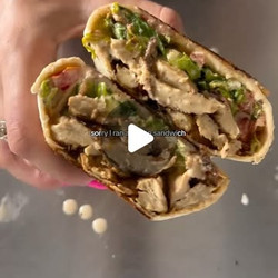 Vegan Chicken Caesar Wrap