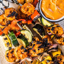 Grilled Prawn Skewers