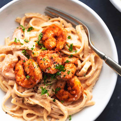Cajun Shrimp Alfredo Pasta Recipe